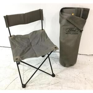 OEM Pair Of Ford Explorer Canvas Outdoors Green Folding Camping Chairs Nice
